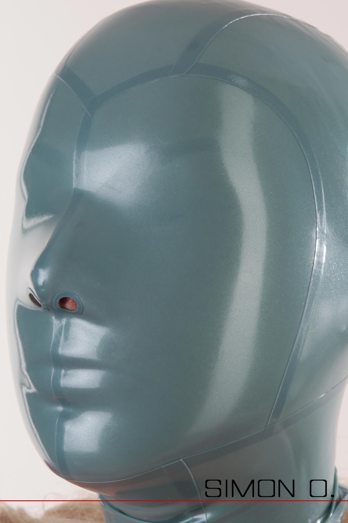 Latex Mask – Electric Blue