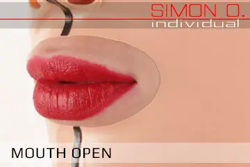 Option bouche ouverte Masque en latex option bouche ouverte