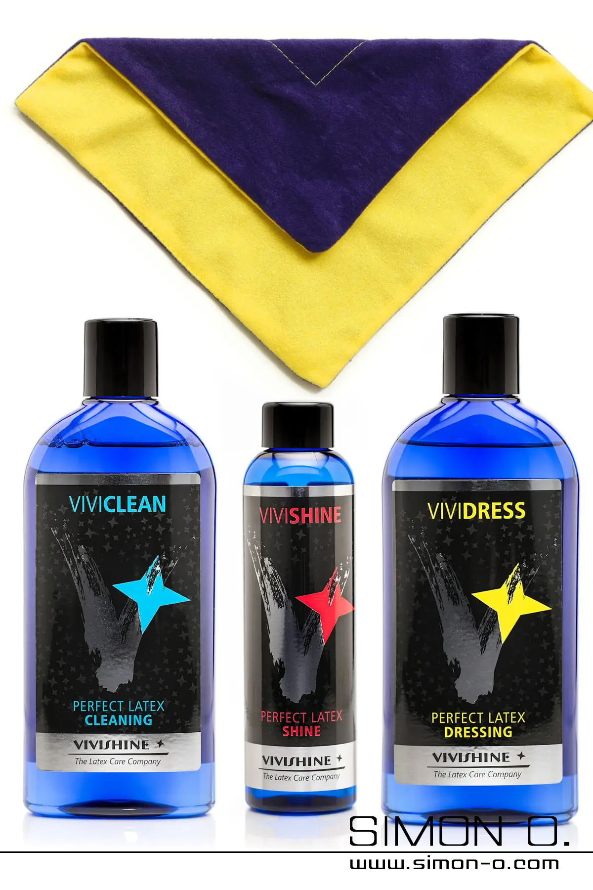 Kit d'entretien complet pour les vêtements en latex de Vivishine Kit d'entretien complet pour vêtements en latex Spray pour une brillance maximale, chiffon pour polir les surfaces en latex, aide à l'habillage et produit de lavage hygiénique