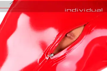 Vêtements en latex pour hommes Zipps de poitrine Vêtements en latex pour hommes Zipps de poitrine