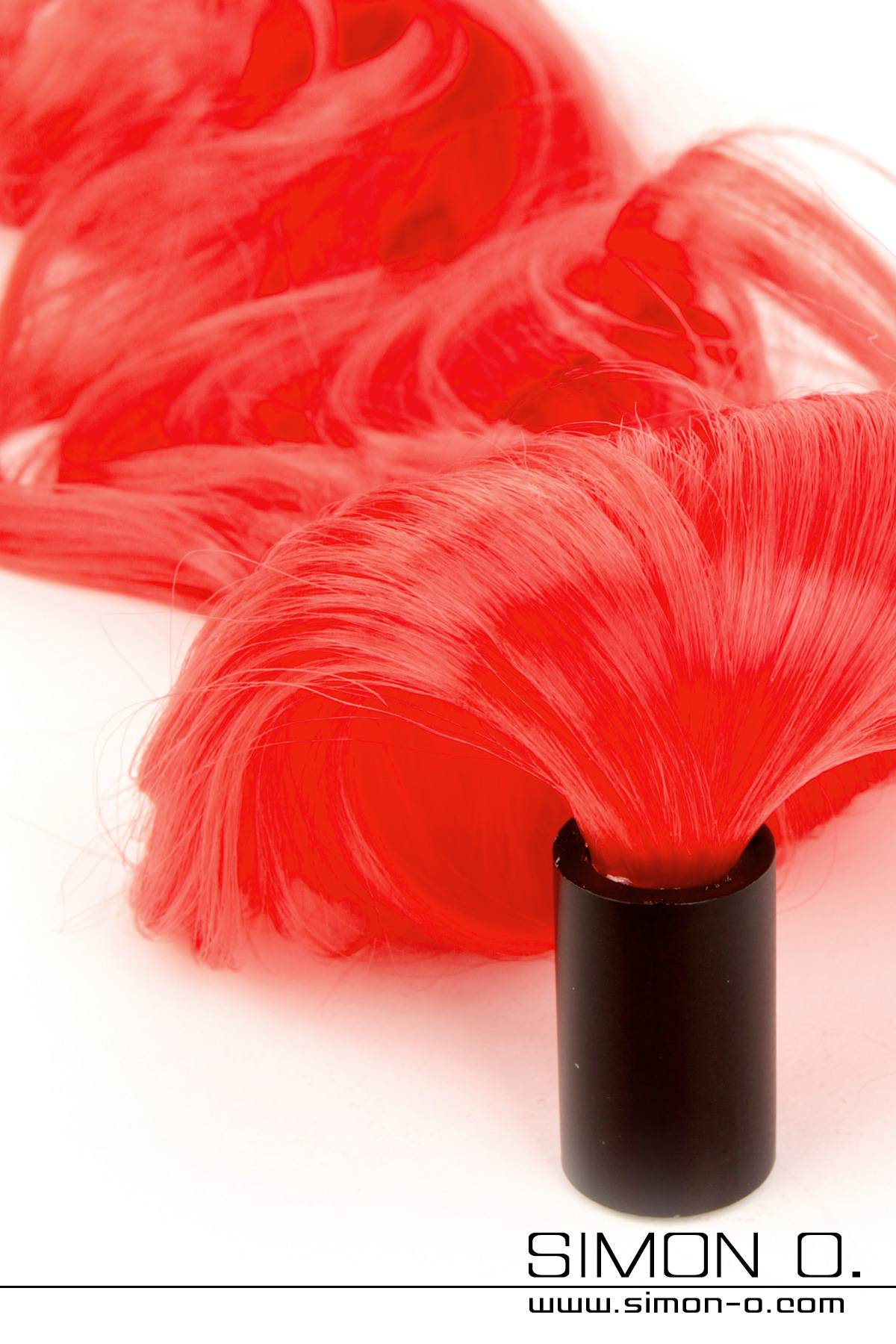 Haarteil für Latex Maske in Rot Haarteil für Latex Maske in Rot