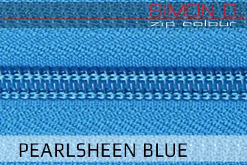 Pearlsheen Blue Zippverschluss für Latex Kleidung Pearlsheen Blue Zippverschluss für Latex Kleidung