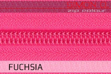 Fuchsia Zippverschluss für Latex Kleidung Fuchsia Zippverschluss für Latex Kleidung