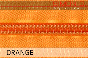 Orange Zippverschluss für Latex Kleidung Orange Zippverschluss für Latex Kleidung