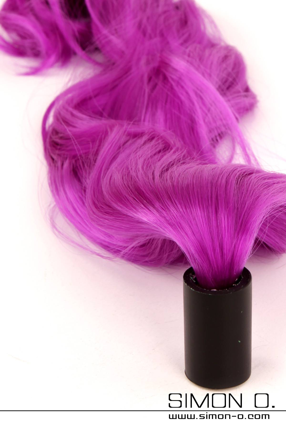 Hairpiece for latex mask in violet Hairpiece for latex mask in violet