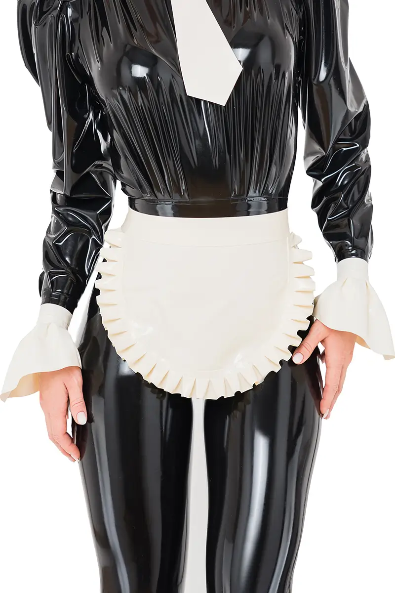 Latex Dienstmädchen Schürze