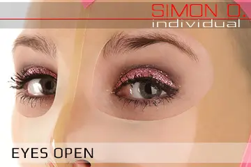 Masque en latex yeux ouverts sans bordure Gros plan sur une personne portant un masque en latex transparent avec des ouvertures pour les yeux.