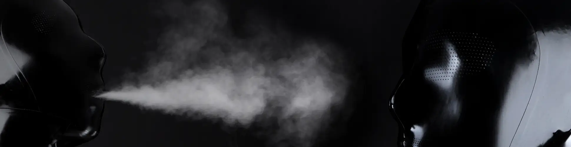 Laser perforated latex mask