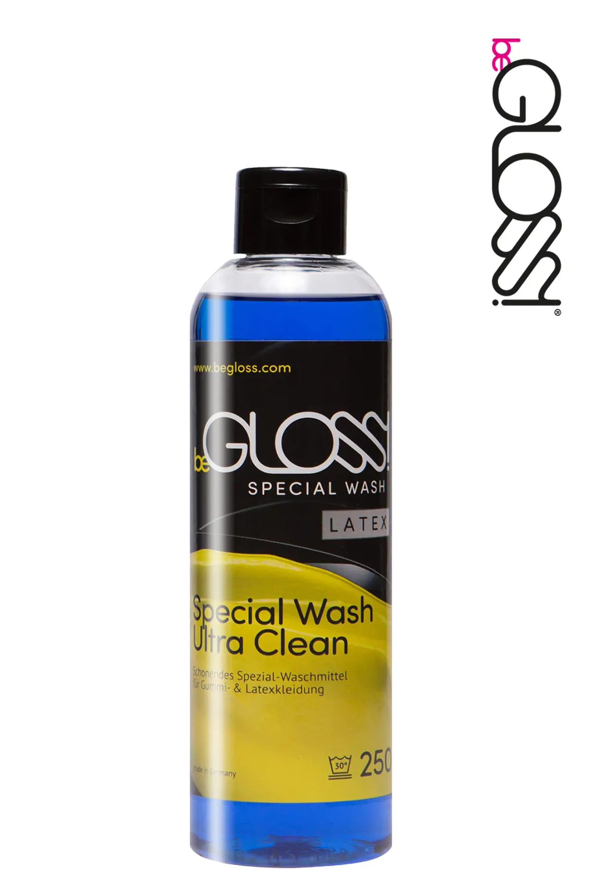 Lessive pour vêtements en latex de beGloss Lessive pour vêtements en latex de beGloss dans une bouteille en plastique de 250 ml