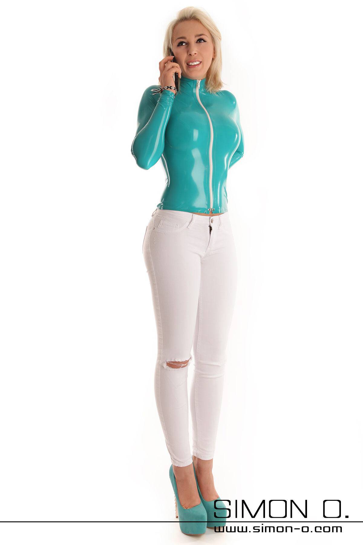 Hautenges Gummi Shirt für Damen Hautenges Gummi Shirt für Damen