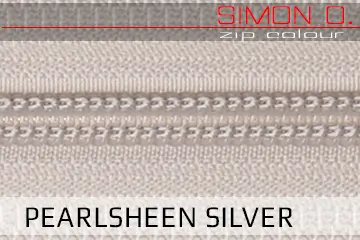 Pearlsheen Silver Zippverschluss für Latex Kleidung Pearlsheen Silver Zippverschluss für Latex Kleidung