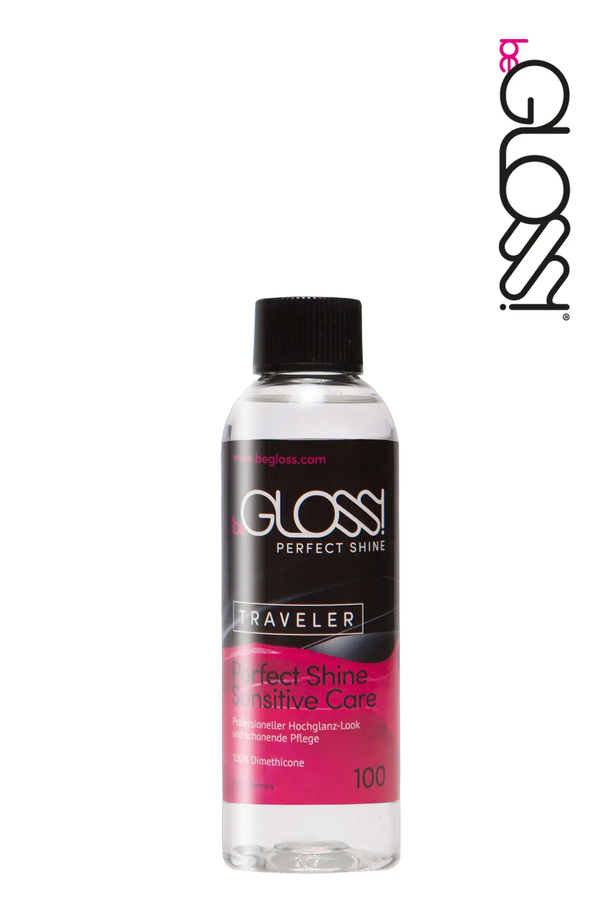 100 ml Latex gloss care product from beGloss Latex gloss care in the TRAVELER 100ml size for hand luggage from beGloss