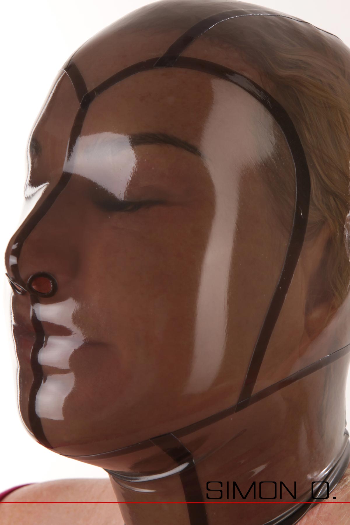 Latex Maske Black Transparent