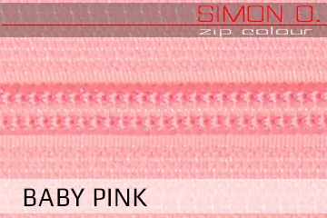 Baby Pink Zippverschluss für Latex Kleidung Baby Pink Zippverschluss für Latex Kleidung
