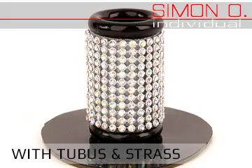 Support pour queue de cheval avec strass Support pour queue de cheval avec strass