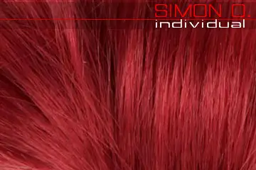 Cheveux en bourgogne Détail de cheveux artificiels en bourgogne