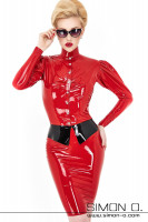 Preview: This extraordinary latex skirt is equipped with a striking lapel collar as waistband for a vintage style look. In the style of our latex blouses, this skirt …