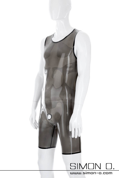 Latex body for men with genital opening or condom This skintight latex body for men can be worn discreetly under conventional clothing without attracting …