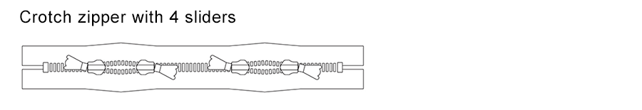 Latex Body Zipp with 4 Sliders