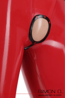 Vorschau: Detailfoto der Genitalöffnung unserer Latex leggings