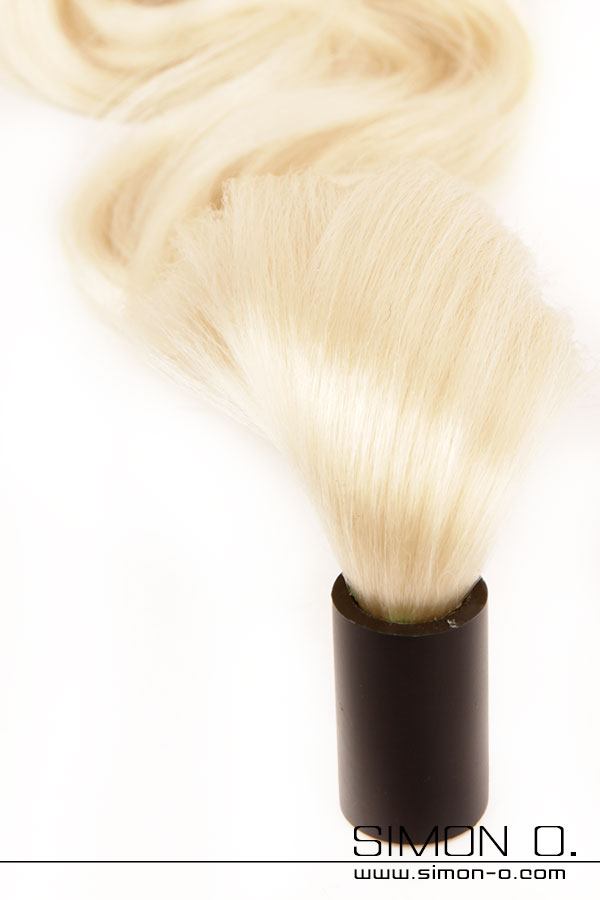 Ponytail in Blond für Latex Maske