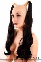 Preview: Latex mask with an open face prepaired for 2 Tubes This model with two reinforced holes allows you to utilise our interchangeable hair pieces and tubes. This …