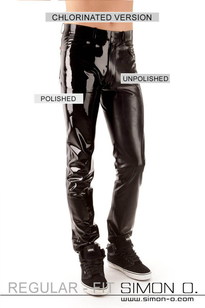 Men's Latex Jean with pockets - best wearing comfort - SIMON O.
